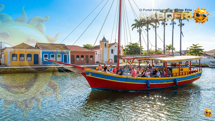 Passeio de escuna em Cabo Frio pelo Canal do Itajuru.