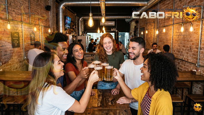 Pubs na Rua Porto Alegre são o ponto de encontro dos jovens em Cabo Frio.