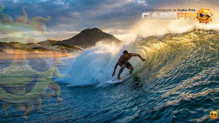 Surf na Praia do Peró: ondas perfeitas e mar limpo.
