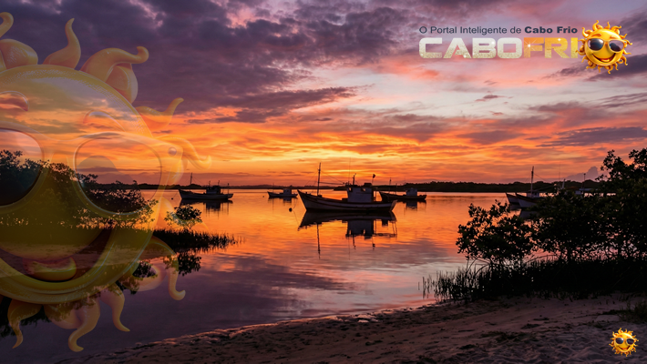 Pôr do sol na Ilha do Japonês é um espetáculo imperdível.