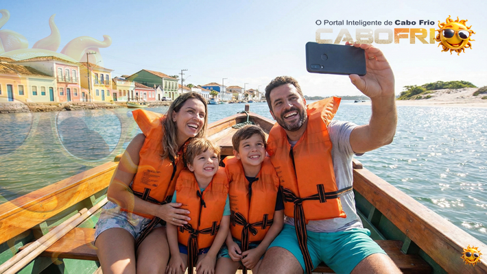 Passeio de barco em Cabo Frio com segurança para crianças.
