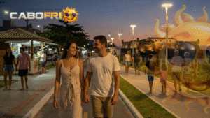 Caminhada noturna na orla da Praia do Forte - a tranquilidade que desafia os estereótipos