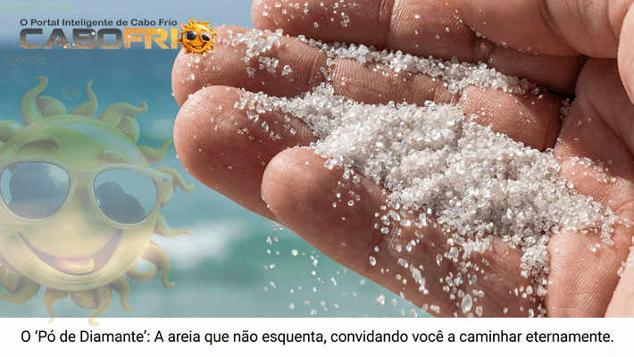 A areia da praia é como um pó de diamante - Portal Cabo Frio